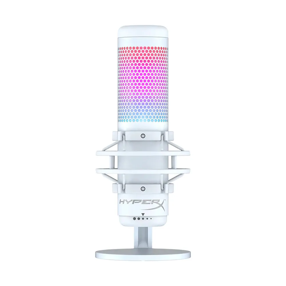 HyperX QuadCast S White RGB USB Condenser Microphone for PC, PS4, PS5