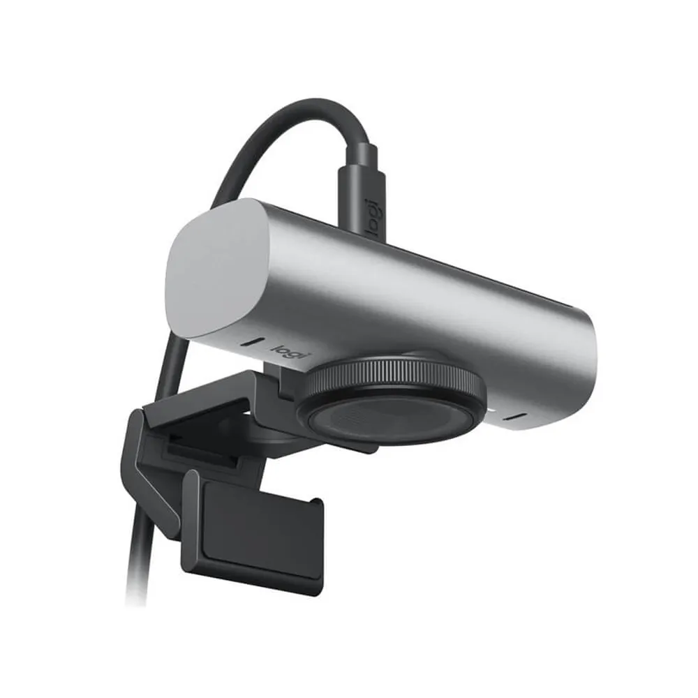 Logitech MX Brio Ultra HD 4K Collaboration and Streaming Webcam, 1080p at 60 FPS, Dual Noise Reducing Mics