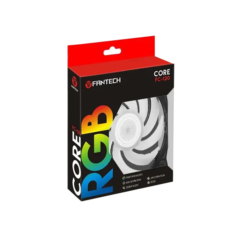 Fantech Core FC-120, Computer Case Fan - White 2
