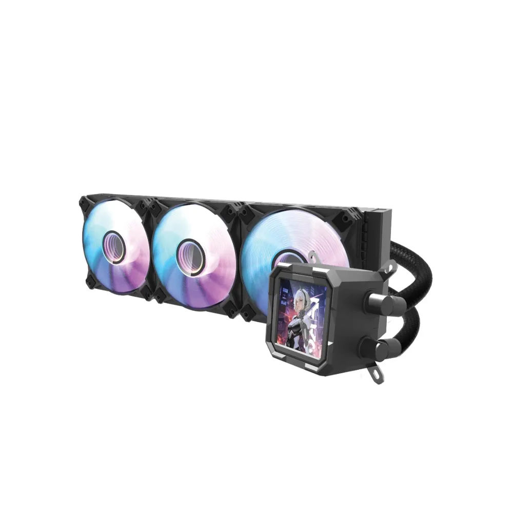 Darkflash CPU Cooler Fan Wave Series DV360S AIO 360mm Liquid Hydraulic Bearing - Black