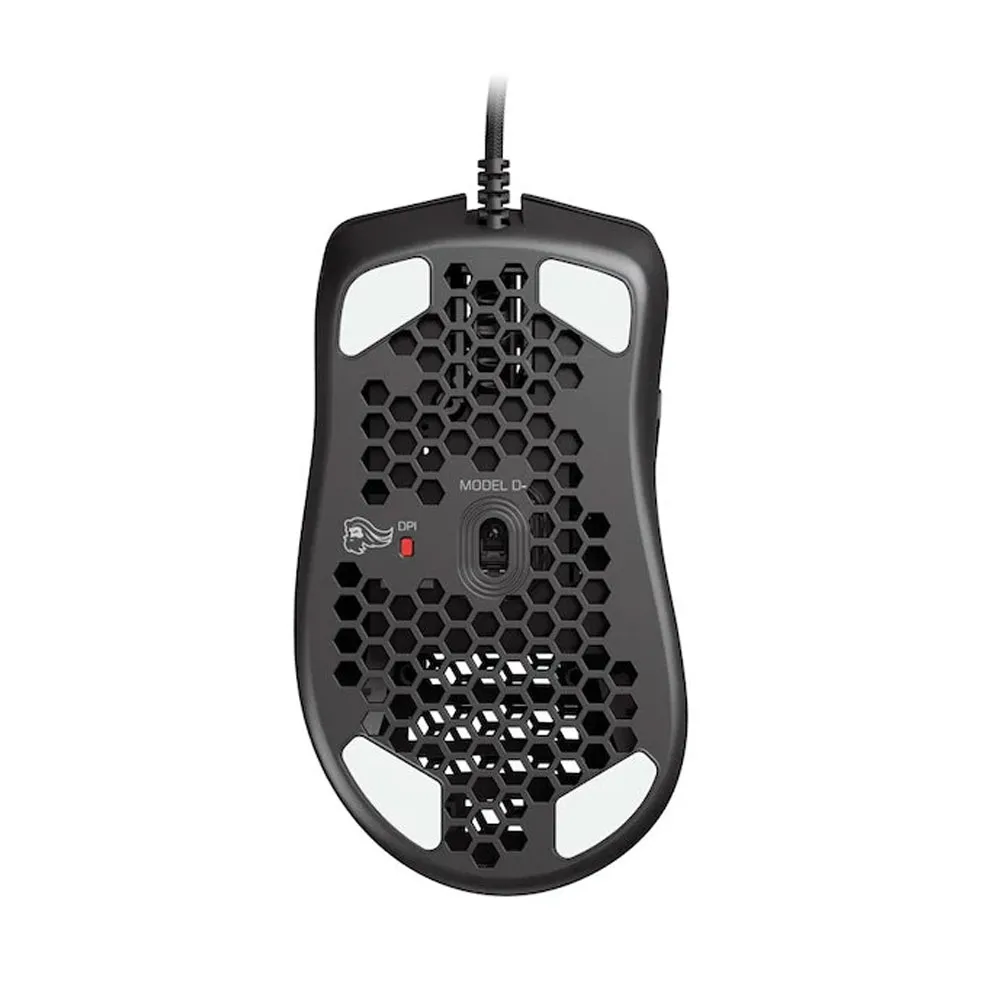 Glorious Model D Minus Wired  Honeycomb Mouse - 12k DPI -Superlight RGB PC Mouse - 62g - Matte Black