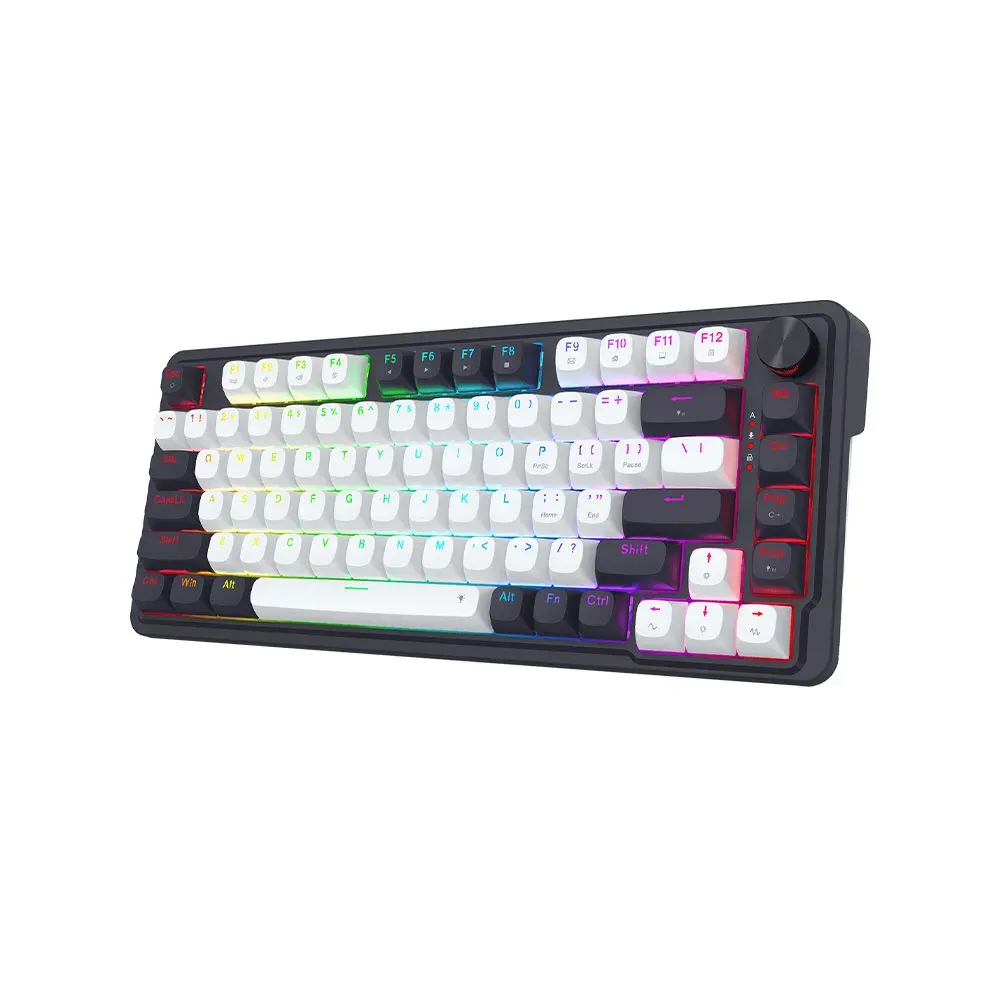 Redragon Ucal Magnetic K673WB-RGB-M - Wired 81+1 Keys 8K-BL&WH