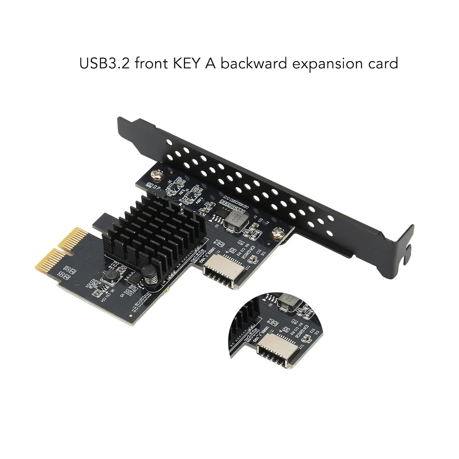 USB 3.2 Expansion Card, Front Panel Plug and Play 10Gbps