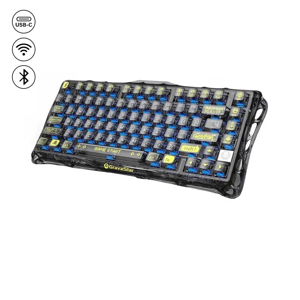 GravaStar Mercury K1 Lite 75% Wireless Mechanical Gaming Keyboard