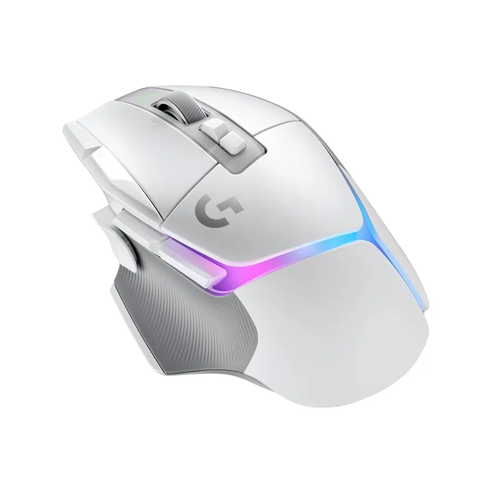 Logitech G502 X Plus Lightspeed Wireless Optical, LIGHTFORCE hybrid switches, RGB, HERO 25K sensor - White