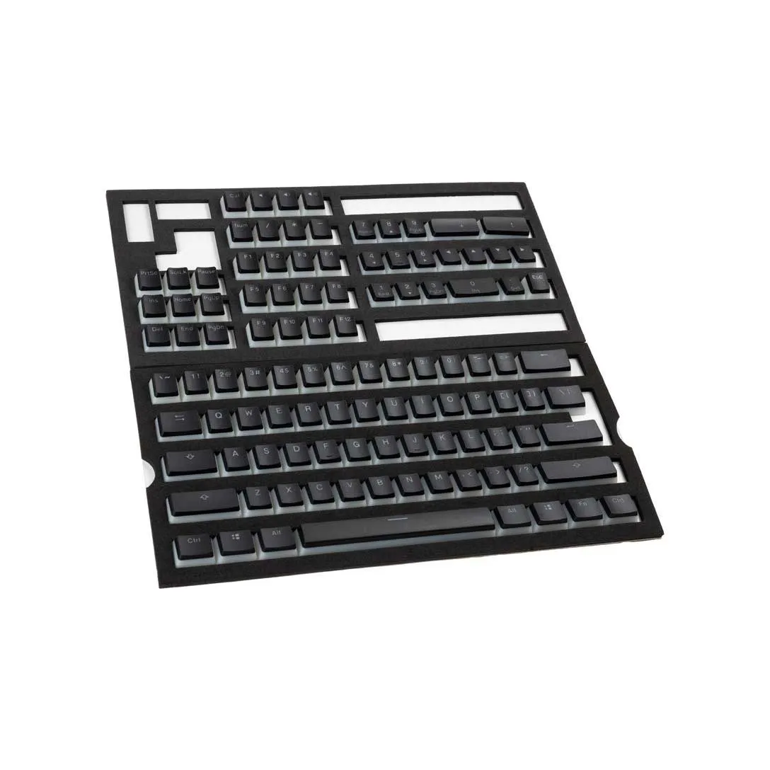 Ducky Pudding PBT Double-Shot Keycap Set - Black