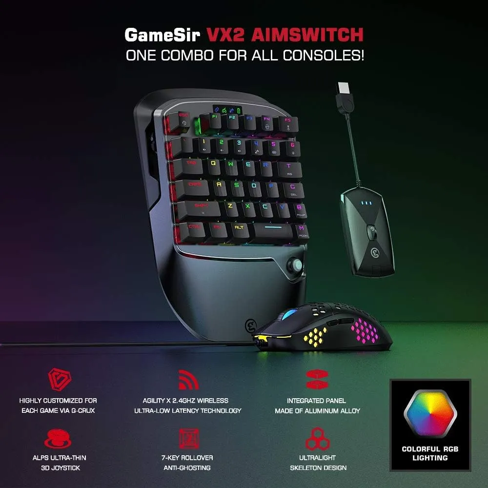 GameSir VX2 AimSwitch Gaming Keypad - One Combo for All Consoles