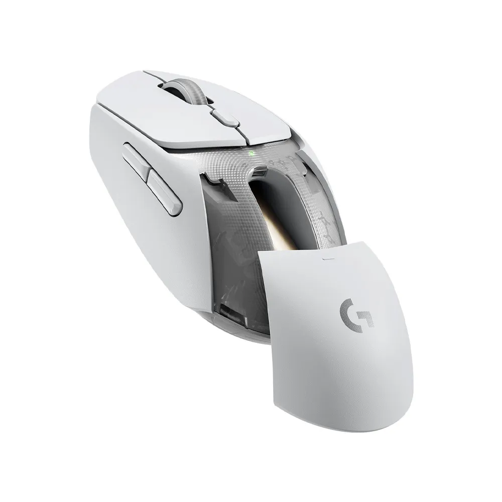 Logitech G309 Lightspeed Wireless Gaming Mouse, Hero 25K Sensor, 86g & 300+ hr Battery Life with AA Battery, 6 Programmable Buttons - White