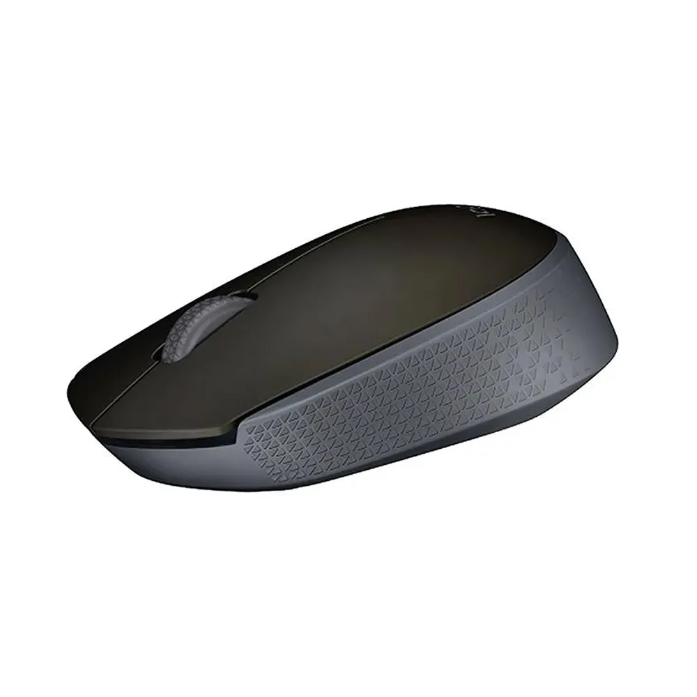 Logitech M170 Wireless Mouse, 2.4 GHz with USB Nano Receiver, 1000DPI, Optical Tracking, 12-Months Battery Life, Ambidextrous, PC / Mac / Laptop - Grey