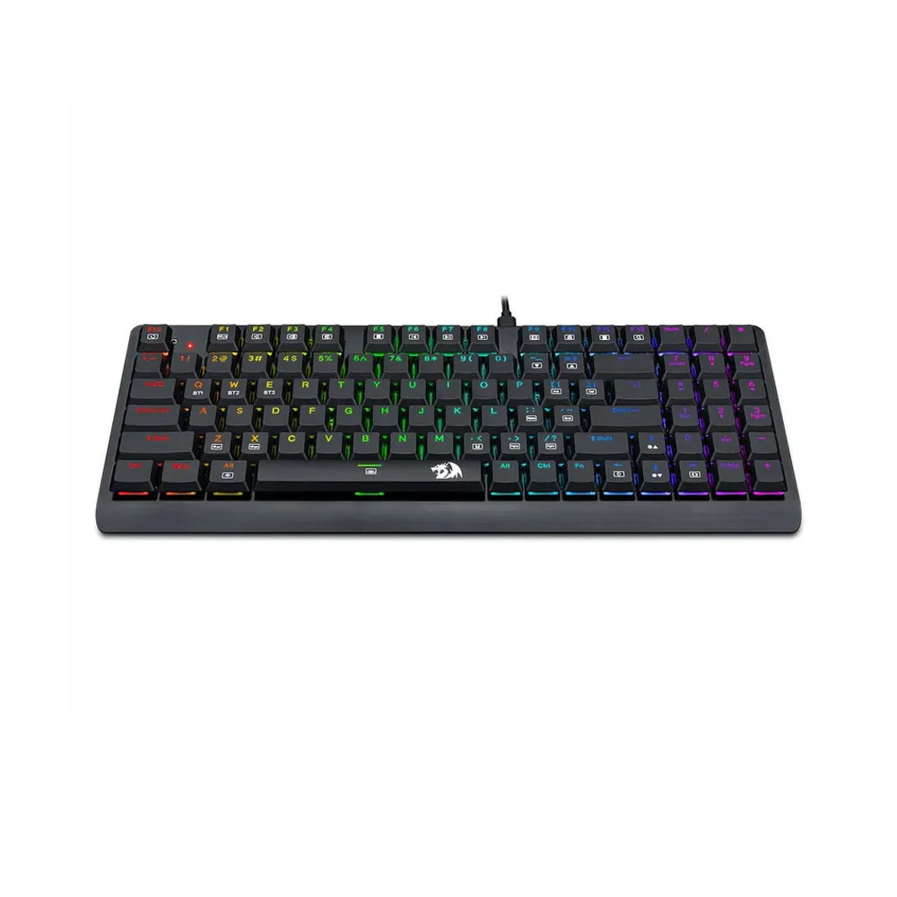 Redragon Dragon Warrior K603P-KBS, 2.4 Ghz, Wireless RGB Mechanical Keyboard Ultra Thin Low Profile Bluetooth Gaming Keyboard with Blue Switches