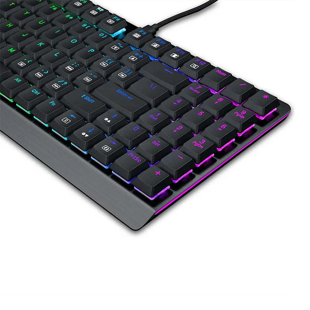 Redragon Dragon Warrior K603P-KBS, 2.4 Ghz, Wireless RGB Mechanical Keyboard Ultra Thin Low Profile Bluetooth Gaming Keyboard with Blue Switches