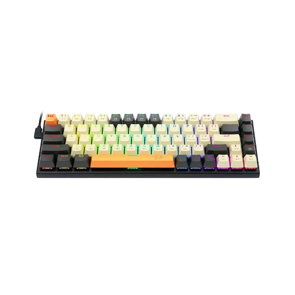 Redragon K633CGO-RGB Ryze RGB LED Backlit Mechanical Gaming Keyboard with 68 Professional Keys-Linear Red Switches