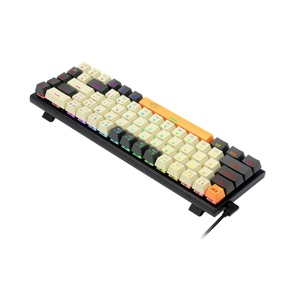 Redragon K633CGO-RGB Ryze RGB LED Backlit Mechanical Gaming Keyboard with 68 Professional Keys-Linear Red Switches