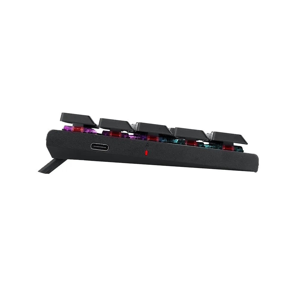 Redragon K614 Anivia 60% Ultra Thin Wired Mechanical Keyboard, Slim Compact 61 Keys RGB Gaming Keyboard, Linear Red Switches - Black