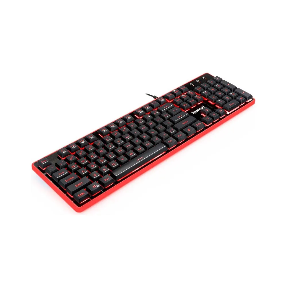 Redragon Gaming Essentials S107 V2 Gaming Keyboard and Mouse Combo Large Mouse Pad Mechanical Feel RGB Backlit 3200 DPI Mouse