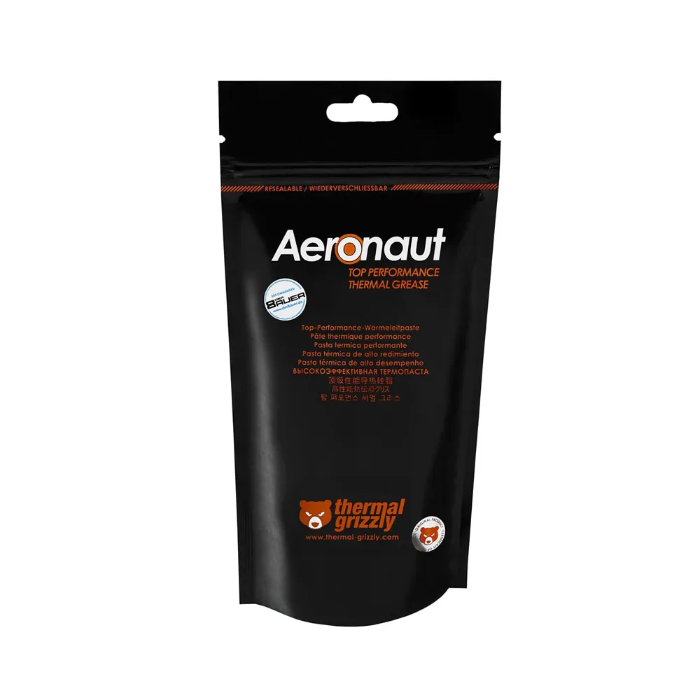 Thermal Grizzly Aeronaut - 3.9 Gram/1.5 ml, High Performance Thermal Paste, Ideal Entry Level Thermal Grease, Compatible with Most Cooling Solutions