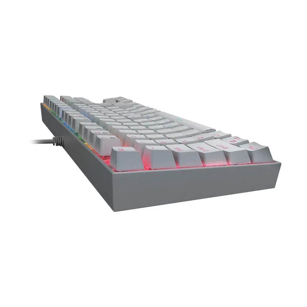 Redragon Kumara K552W-RGB-1 Mechanical %80 TKL Red Switches Wired Gaming Keyboard - White