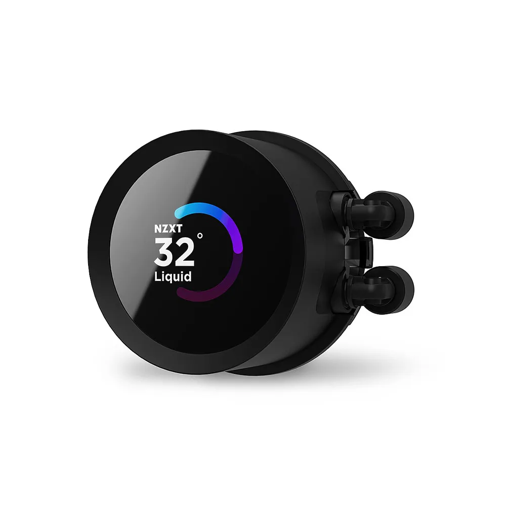 NZXT Kraken 360 RGB, 360mm AIO CPU Liquid Cooler, Customizable 1.54" Square LCD Display for Images, Performance Metrics - Black