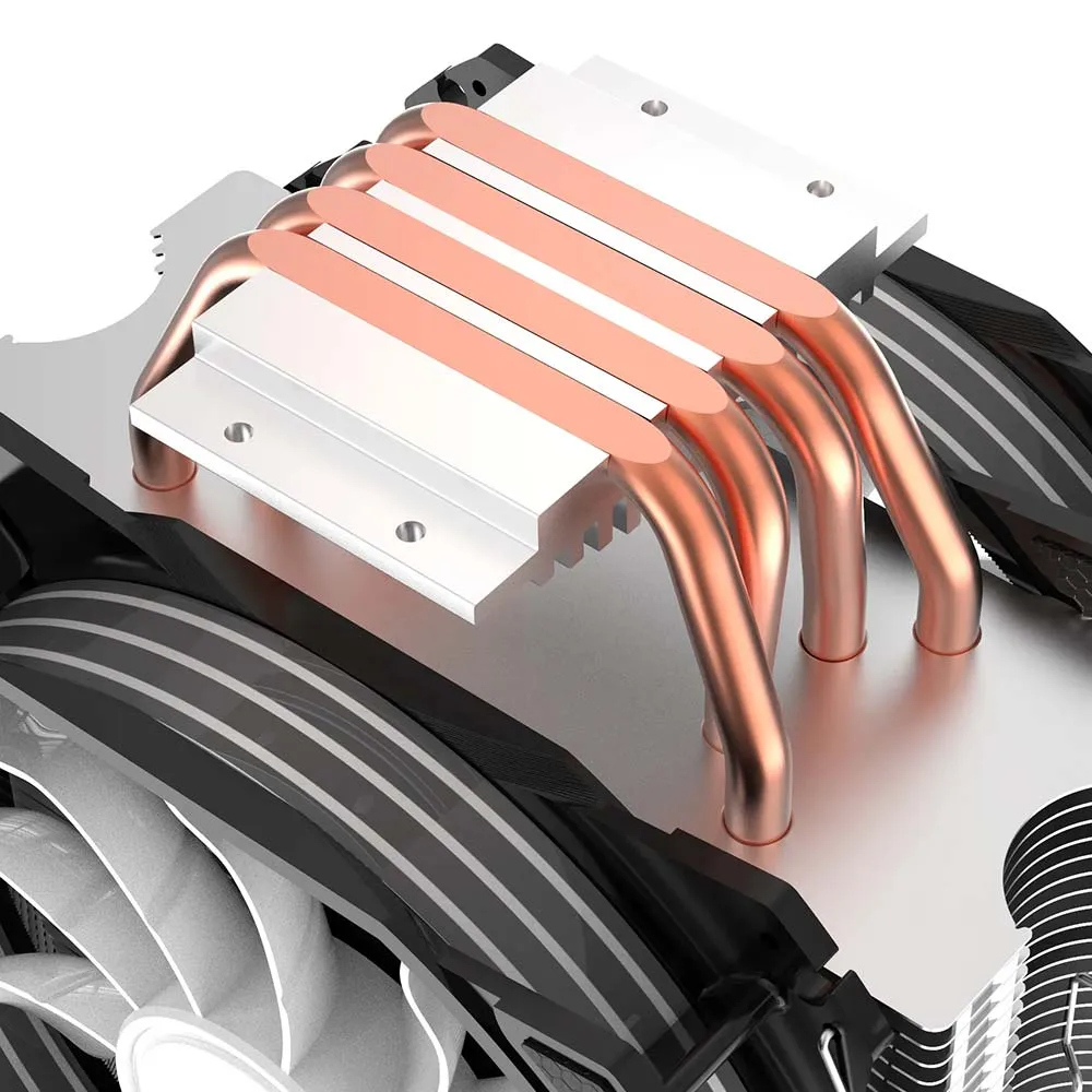 ALSEYE M120D ARGB CPU Air Cooler, 4 Direct Contact Heatpipes, Dual ARGB Fans - Black
