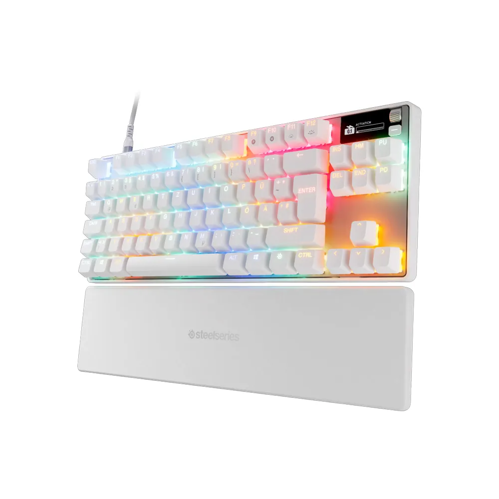 SteelSeries Apex Pro TKL Gen 3 OmniPoint 3.0 HyperMagnetic Switches, Rapid Trigger, Wired - White