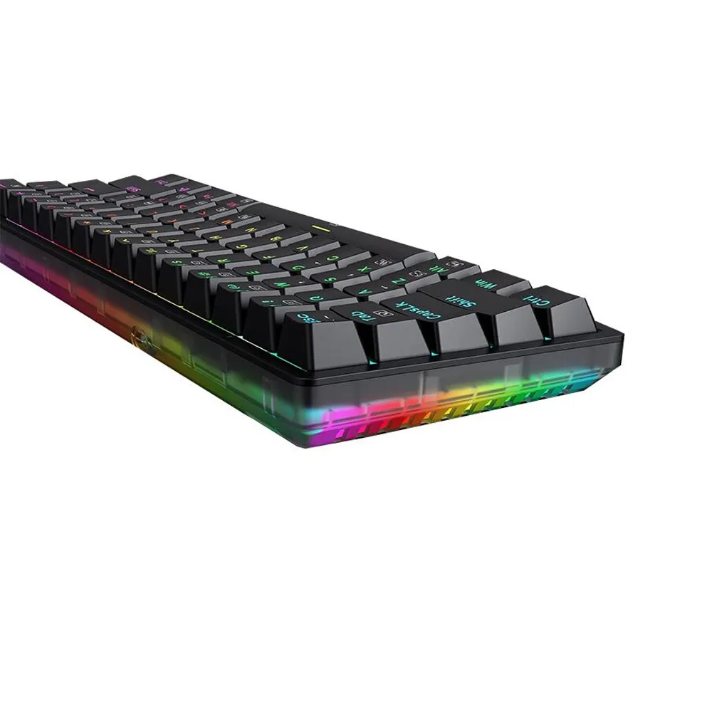 Redragon Akali K642-RGB 60% Hot-Swappable Red Switch Gaming Mechanical Keyboard - Wired