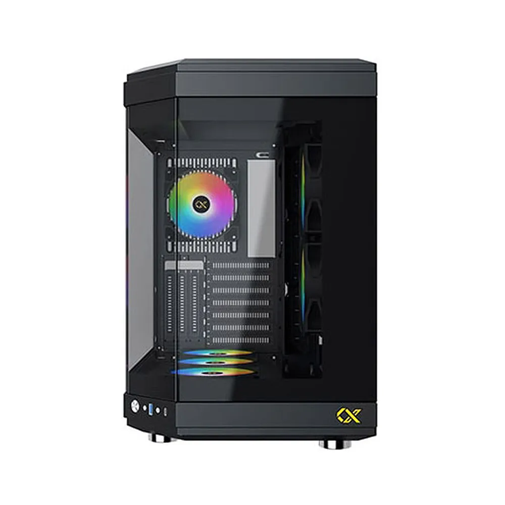 Xigmatek CUBI ATX RGB Tower Gaming Case - Black 2