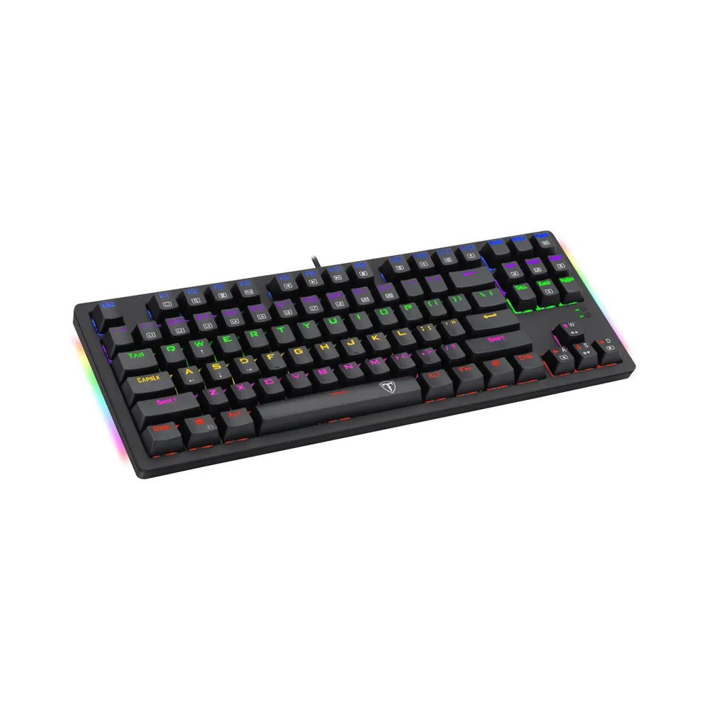 T-Dagger BALI T-TGK311, Tenkeyless, Outemu Sw. RGB Rainbow LED Mechanical Gaming Keyboard – Black
