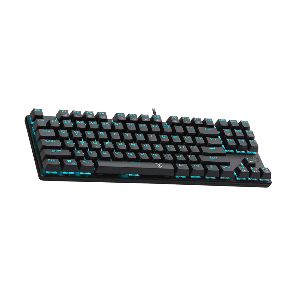 T-DAGGER Bora T-TGK313, Tenkeyless, Outemu Sw. Green LED Wired Gaming Mechanical Keyboard - Black