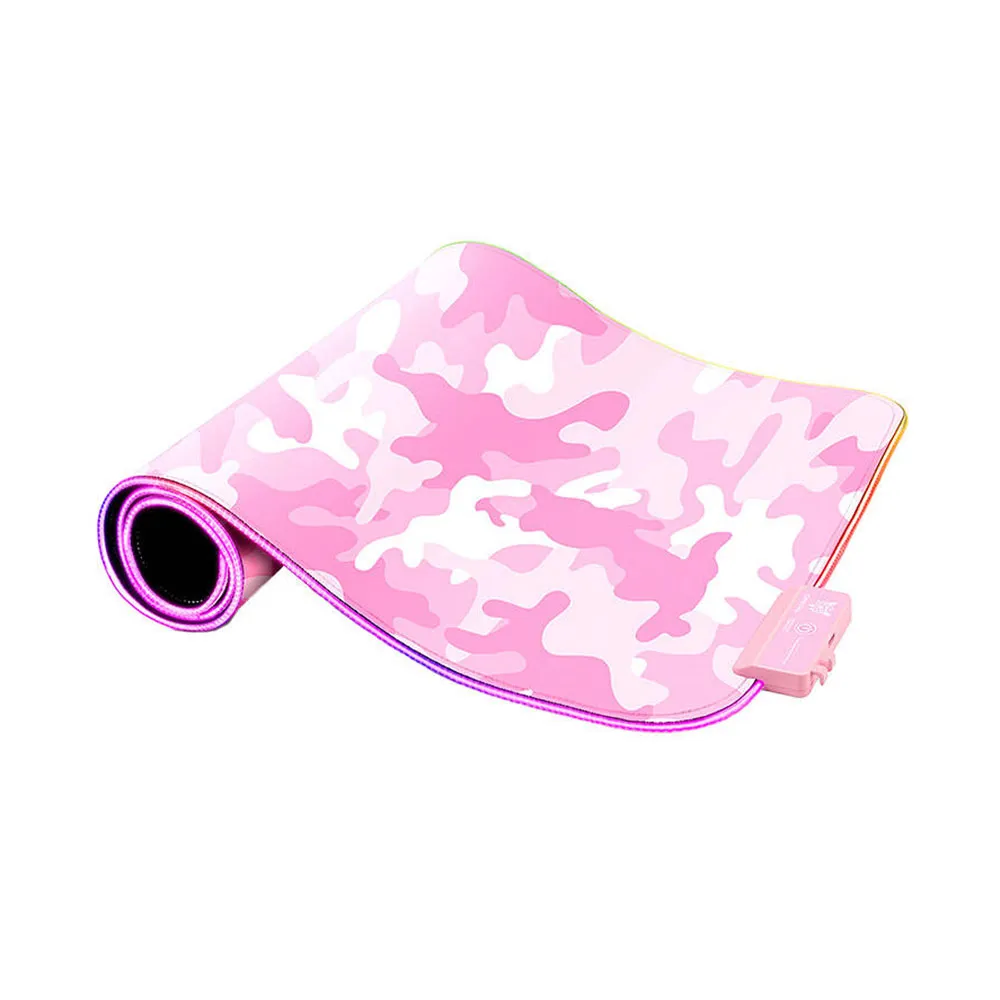 ONIKUMA RGB With 12 Lighting Mode Non-slip 80x30cm Gaming Mouse Pad - Pink 