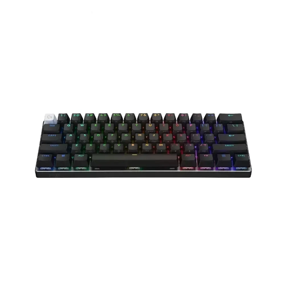 Logitech G PRO X 60 Lightspeed Wireless Gaming Keyboard, 61 Keys, TKL 60% Mechanical Keyboard, LIGHTSYNC RGB, GX Optical Tactile Switches - Black