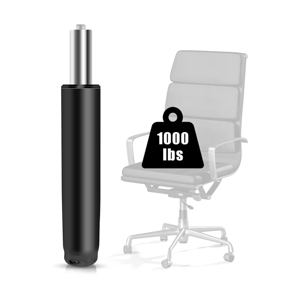 Chair Gas Lift 1.5 Inch Cylinder Office Chair Cylinder Replacemen Universal, Heavy Duty Hydraulic Piston Cylinder for Desk Chair, Gaming Seat Part - Black