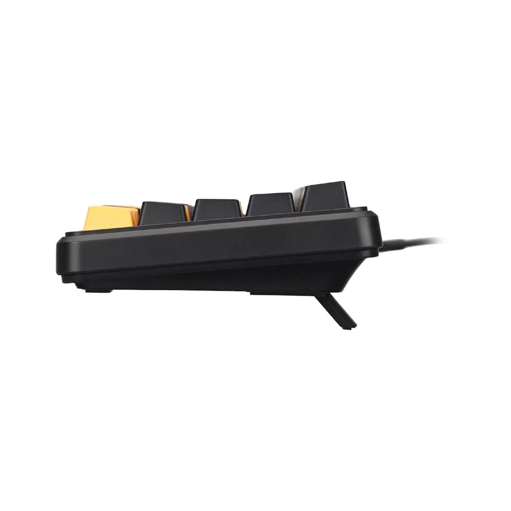 GAMEON GOMGK68-RS Mechanical Wired Gaming Keyboard, 60% Magnetic Layout, 67-Key Design, Outemu Crystal Pink Switch - Black/Yellow