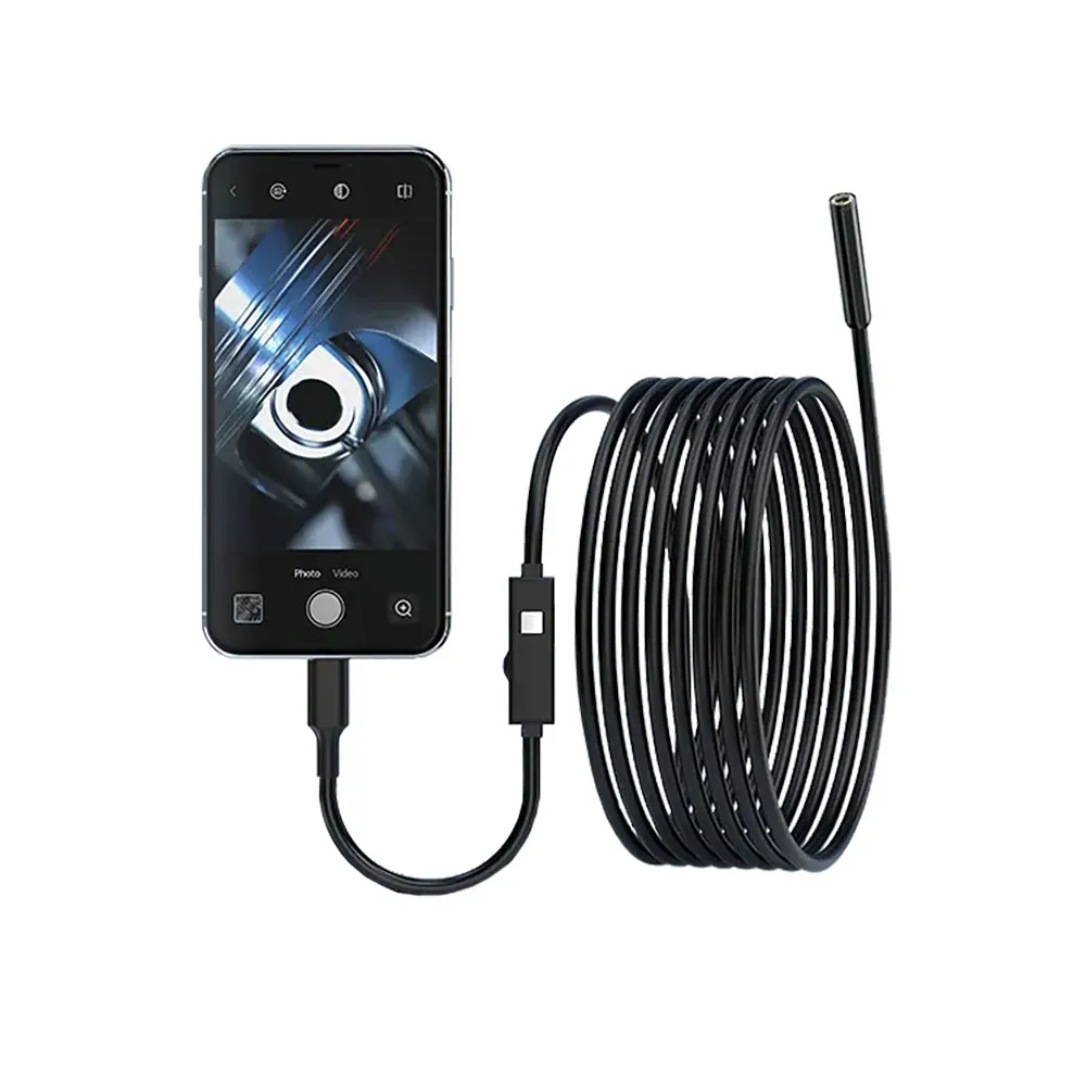 W400A Sup-Anesok Iphone Direct Connect Drain Pipe Inspection 1440p Camera 7.9mm 5m Mini Camera - OPEN BOX