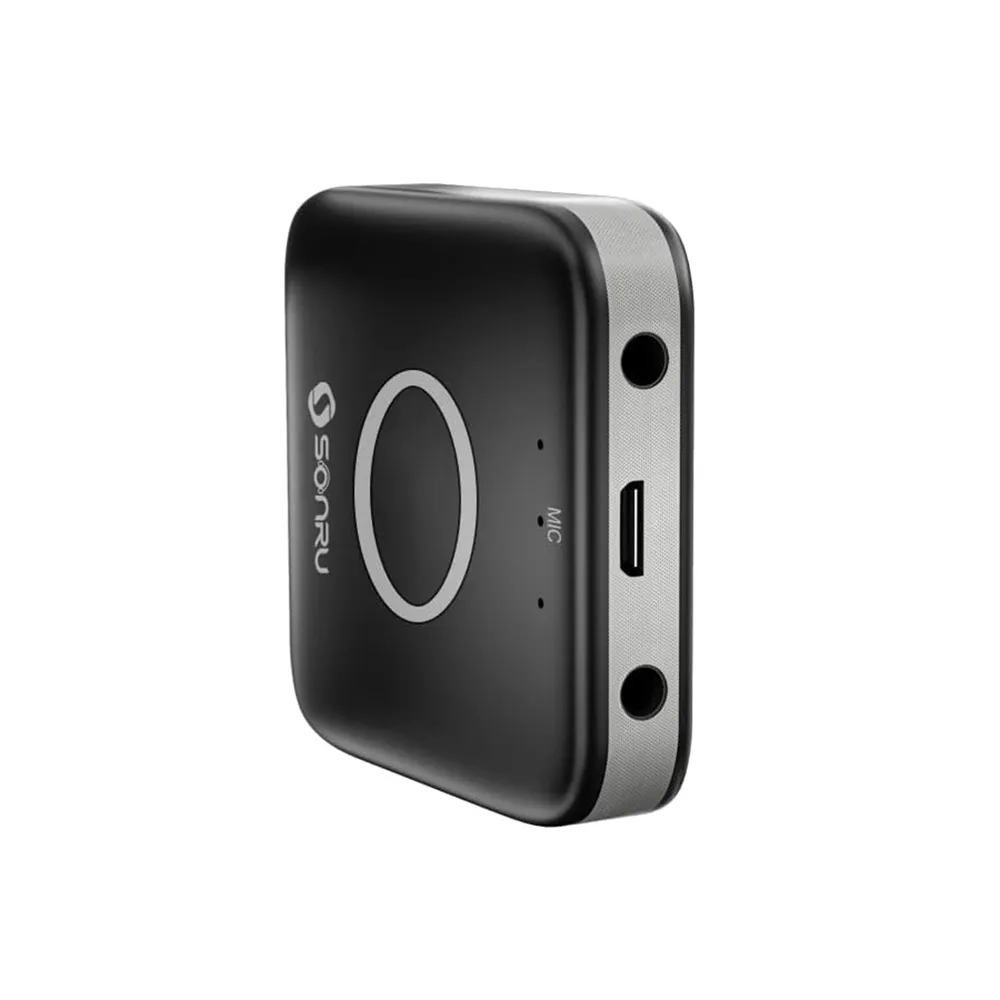 SonRu Bluetooth 5.0 Wireless Audio Receiver Adapter for Home Stereo/Wired Headphones/Hands-Free Call, Dual AUX Outputs, RCA AUX 3.5mm Bluetooth Music Receiver - OPEN BOX