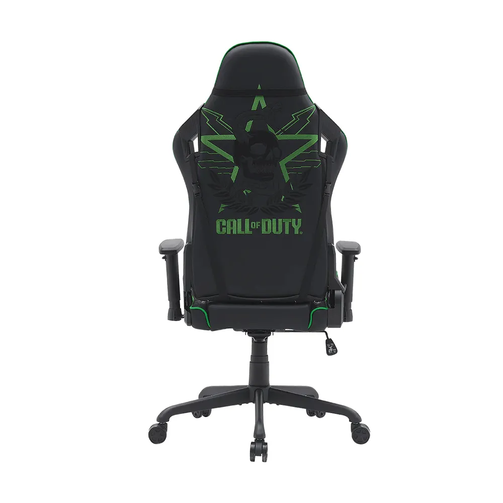 Call Of Duty (COD) Gaming Chair With Adjustable 2D Armrest & Metal Base - Green/Black