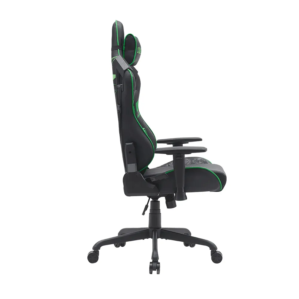 Call Of Duty (COD) Gaming Chair With Adjustable 2D Armrest & Metal Base - Green/Black