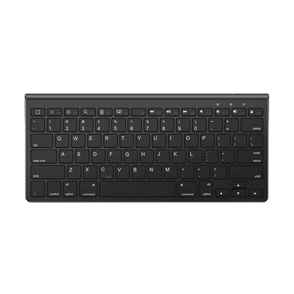 OMOTON Wireless iPad Keyboard with Sliding Stand, KB088 - Black