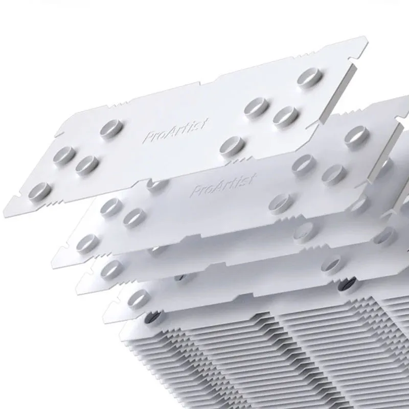 ProArtist ECONOMIC Series E3 CPU Cooler, 3Pin 4 Heat Pipes, Quiet Cooling Fan Radiator - White