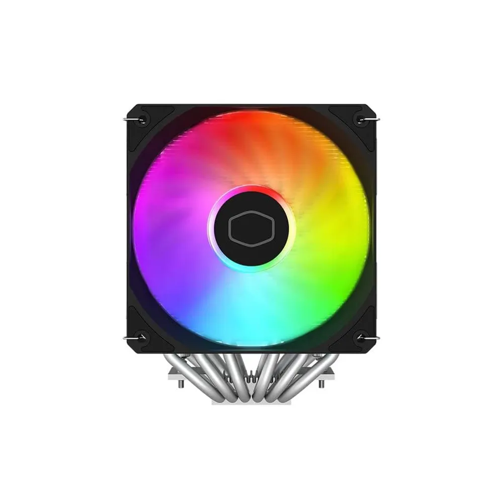 Cooler Master T620S ARGB CPU Cooler, Double Tower 6 Heat Pipe 5V 3PIN ARGB Fan Air-Cooled Radiator - Black