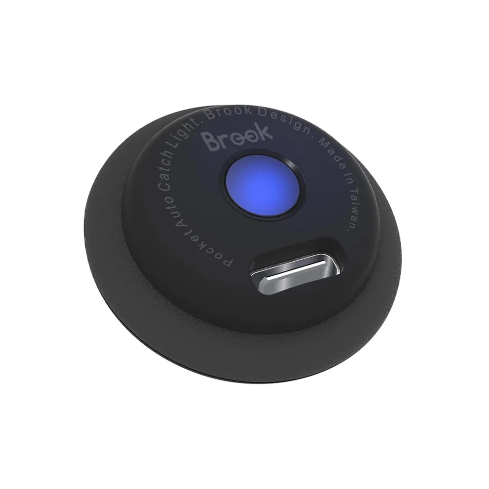 Brook Pocket Auto Catch Light-Dual Account Auto Catcher for Pocket Monster, Smallest & Lightest Auto Catch Device, AirTag-Size Bluetooth Accessory, Fast Auto Spin & Catch for iOS & Android