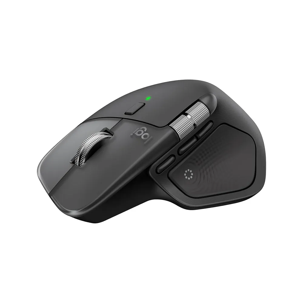 Logitech MX Master 4, Ergonomic Wireless Mouse with Advanced Performance Haptic Feedback, Ultra-Fast Scrolling, USB-C Charging, Bluetooth - Graphite