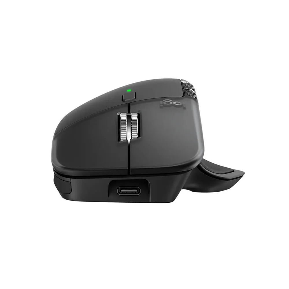 Logitech MX Master 4, Ergonomic Wireless Mouse with Advanced Performance Haptic Feedback, Ultra-Fast Scrolling, USB-C Charging, Bluetooth - Graphite