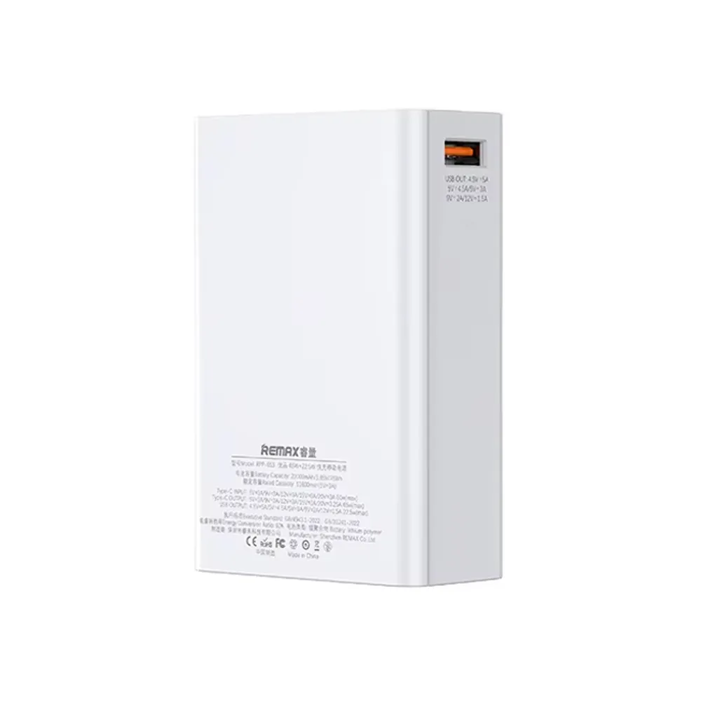 Remax Rpp-653 65W+22.5W Pd+Qc Fast Charging Power Bank 20000Mah
