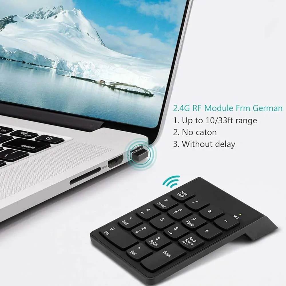 USB Numeric Keypad Numpad Portable Slim Mini 10 Key Number Pad Keyboard