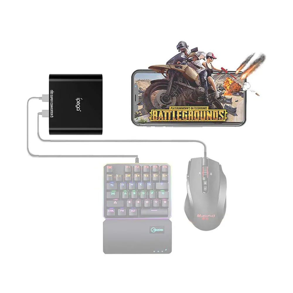 iPega PG-9116 Super Mouse & Keyboard Converter for Android Phones/Tablets for PUBG, Fortnite, Call Of Duty Warzone Mobile