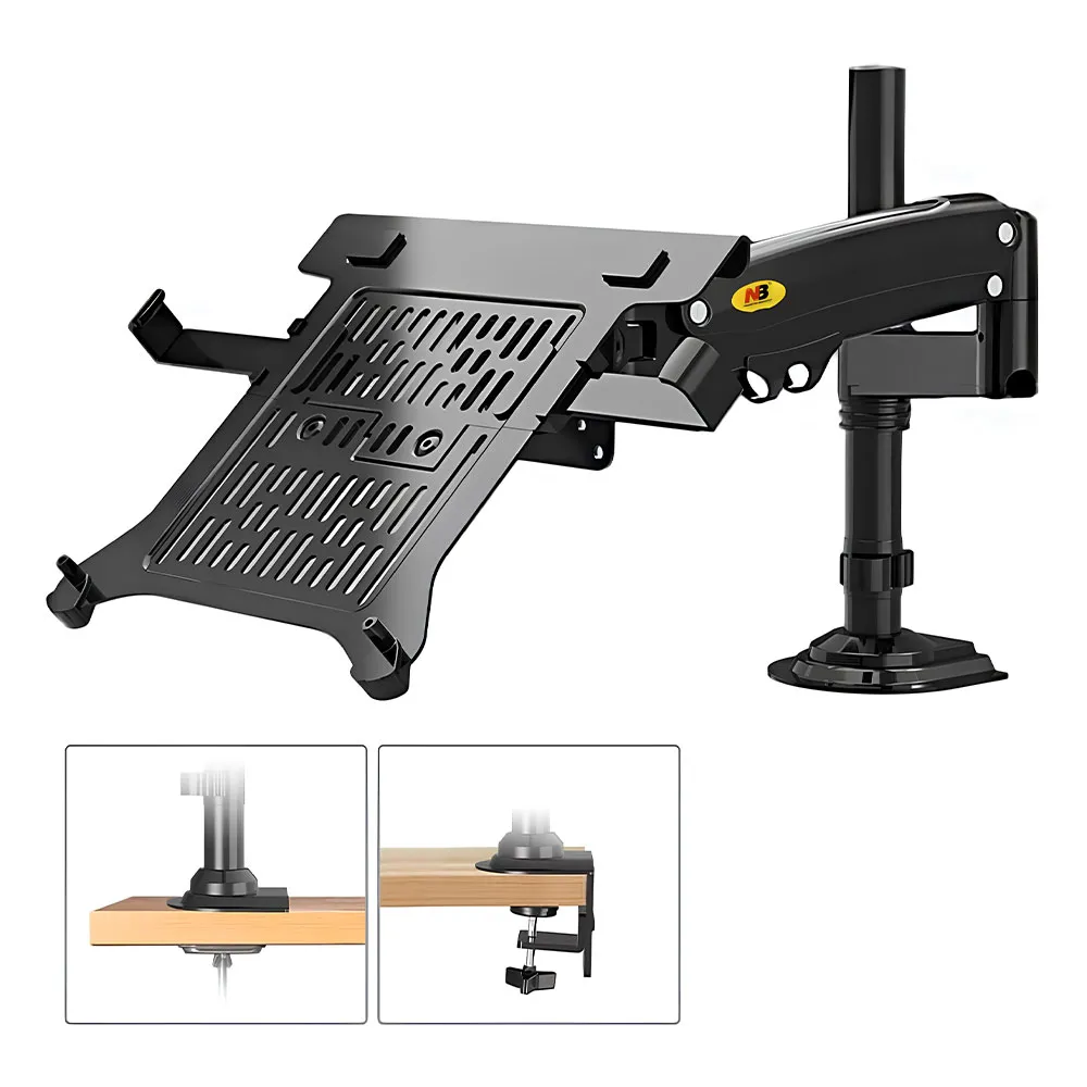 NB NEW FP-2 10"-17" Laptop Desktop Stand Laptop Holder Notebook Clamp Accessories