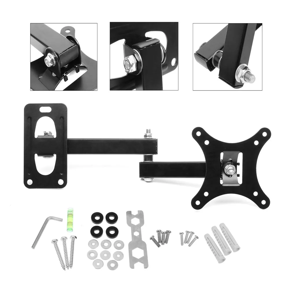 TV Retractable Wall Bracket 10″-26″ Support MAX 10kg