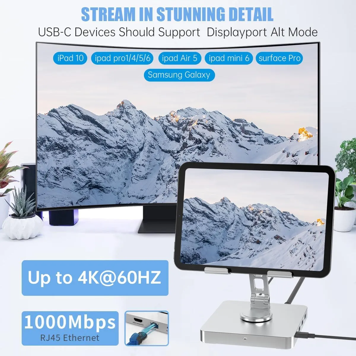iPad Pro Bracket Docking Station 11 in 1 Multifunctional Expansion ST103