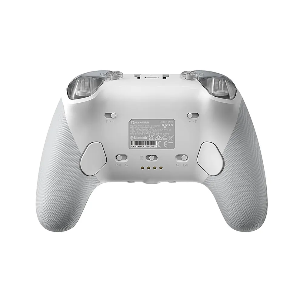 Machenike G5Pro Wireless Gaming Controller for Windows PC,Switch,IOS,Android,PC Controller Hall Effect Joystick/Triggers/Gyroscope,RGB Lights - White