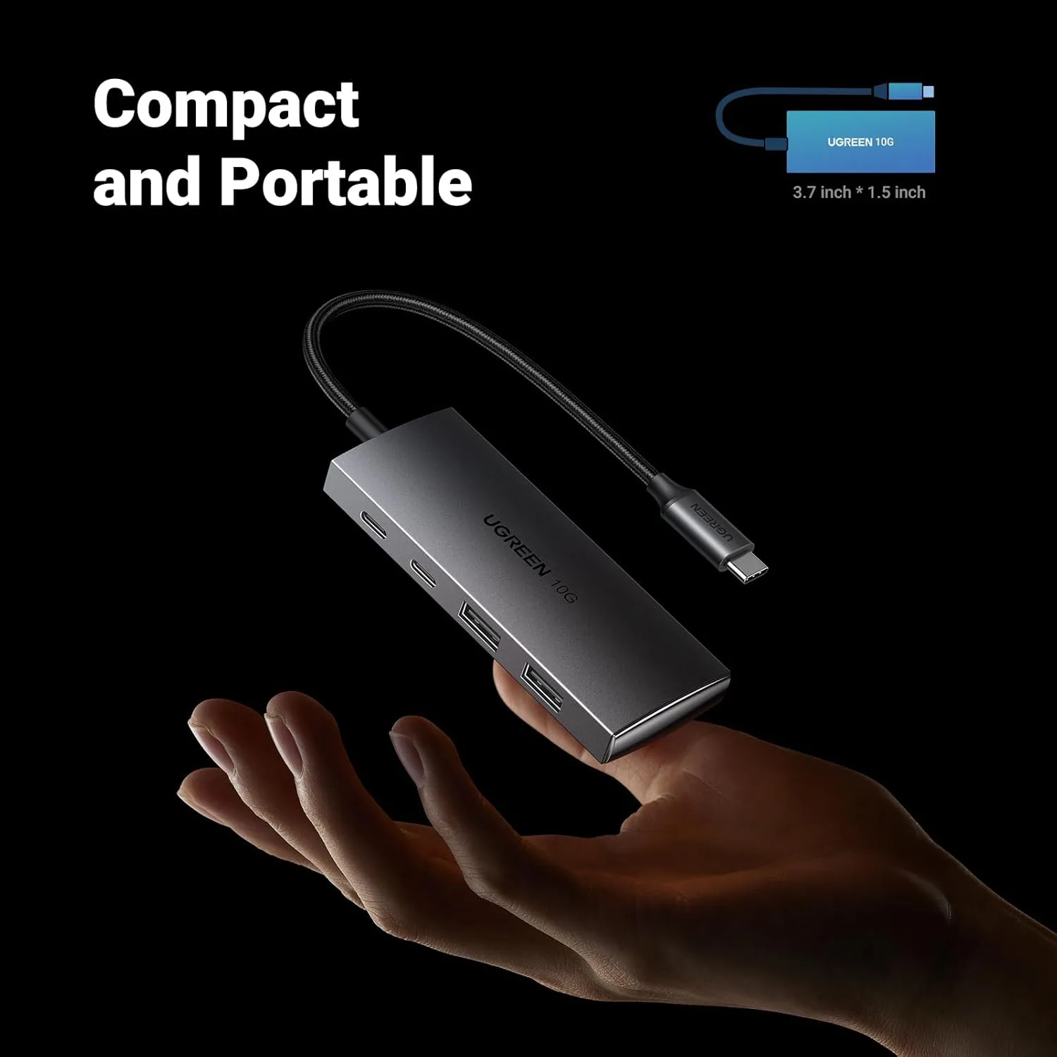 UGREEN USB C Hub 10Gbps, 4 Ports USB 3.2